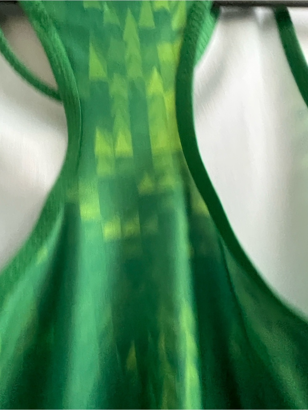 Nike Green & Lime Geometric Racerback Workout Running Tank Bright - Picture 10 of 10